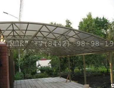 фото Изготовление односкатных навесов