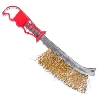 Фото №0 Железная щетка / Для зачистки металла / По металлу / Ручная / С железной щетиной