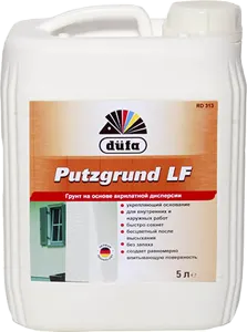 фото Dufa Putzgrund D13 / Дюфа Путзгрунд Д13 Грунт глубокого проникновения для внутренних и наружных работ акриловый