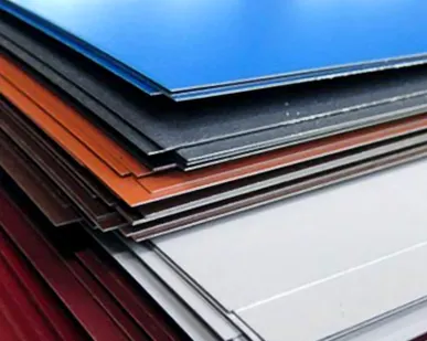 фото Лист плоский окрашенный различной толщины