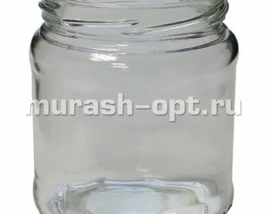 фото Банка стеклянная "Бочонок" 0,25л винтовая горловина 1-66 (40)