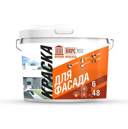 Фото №0 Краска фасадная БирсМикс 6кг