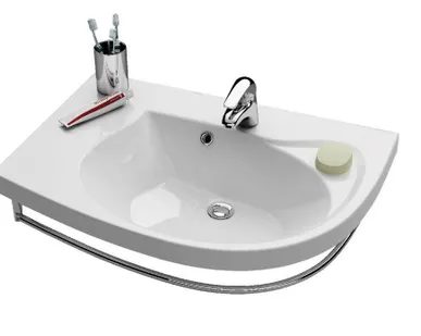 фото Умывальник 78 см Ravak Rosa Comfort L с полотенцедержателем XJ8L1100000 Rav