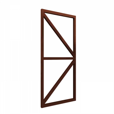 Фото №0 Дополнительная дверь для теплицы ЧЕЛСИ, цвет Коричневый (RAL 8017)