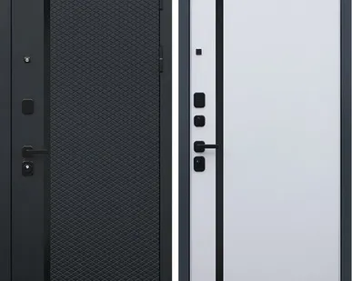 фото Входная дверь Ньюкасл черный кварц-Капучино АСД