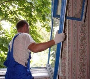 фото Демонтаж оконного блока