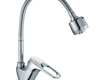 фото Смеситель для кухни HAIBA 4304-3 Гофрированный излив