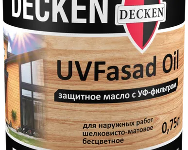 фото Защитное масло с УФ-фильтром Decken UVFasad Oil 0,75 л