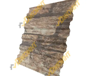 фото Профнастил НС-35 0,5 Printech двухсторонний Fine Stone 3D (Светлый камень 3D)
