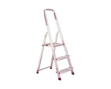 фото Стремянка односторонняя алюминиевая Krause Corda 3 ступени