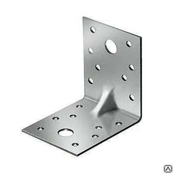 Фото №0 Уголок крепежный 90х90х65х2 мм усил оцинкованный