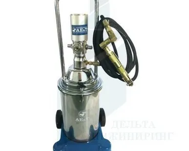 фото Нагнетатель густой смазки HG-68213S AE&amp;T пневматический из нержавеющей стал