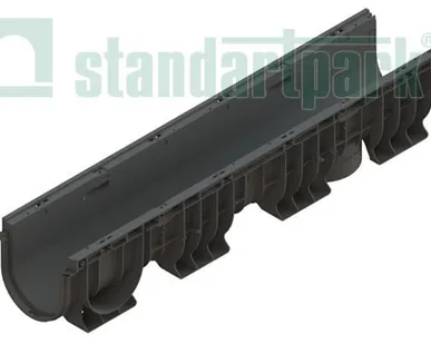 фото Лоток водоотводный пластиковый PolyMax Basic DN150 H200