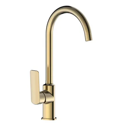 Фото №0 смеситель для кухни GOLDEN FOX Manchester латунь бронза