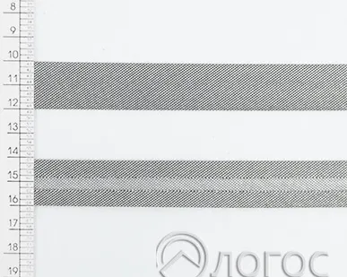 фото Косая бейка декоративная люрекс Т 20мм, 313 (черный)