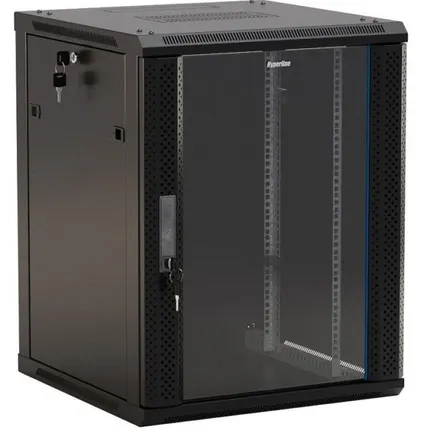 Фото №0 TWB-FC-1545-GP-RAL9004 Шкаф настенный 19", 15U