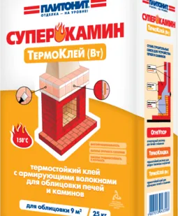 фото Плитонит термостойкий клей Суперкамин ТермоКлей 25кг