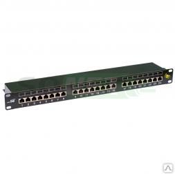 фото Экранированная патч панель 19" 1U 24xRJ-45/Krone, кат 5e, Exalan+