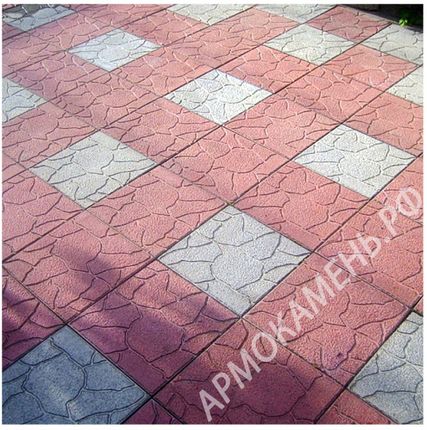 Фото №2 Тротуарная плитка (брусчатка) "Тучка", 300х300х30 мм.