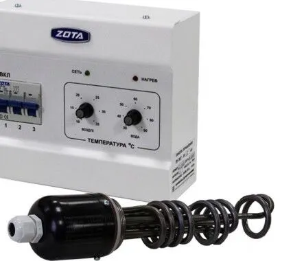 Фото №0 ТЭН + Пульт 15кВт Zota к твердотопливным котлам