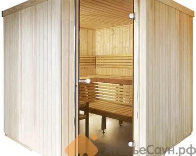 фото Сауна Harvia Variant S2015L (угловая левая, 1945х1505 мм, без печи, интерьер Formula из осины)