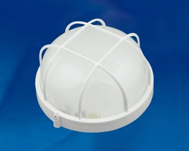 фото Светильник ULW-K22A 8W/6000K IP54 WHITE Светильник светодиодный влагозащищенный. Круг с решеткой. Дневной белый свет (6000K). 600Лм. Диаметр 188мм. Корпус белый. ТМ Uniel.