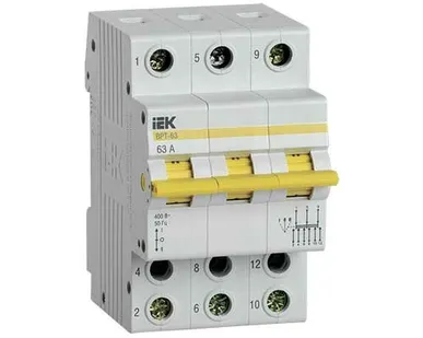 фото Переключатель трехпозиционный IEK 3P 63А