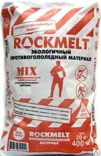 фото Противогололедный реагент Rockmelt (Рокмелт) Mix, мешок 20 кг.