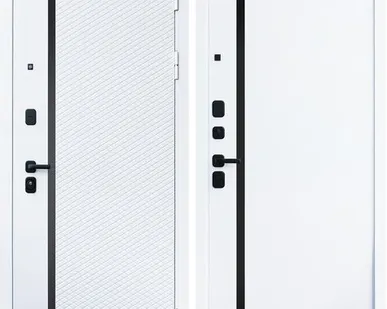 фото Входная дверь Ливерпуль белый матовый-белый матовый АСД