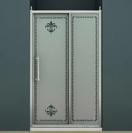 Фото №0 Душевая дверь раздвижная Cezares Retro 120 см матовое с прозрачным узором R