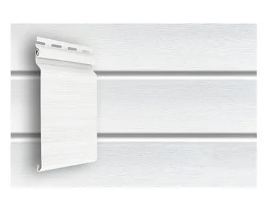 фото Сайдинг Natural-брус Grand Line Standart белый (3,0м)