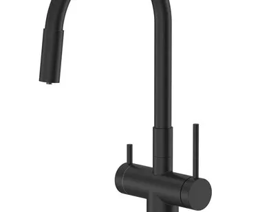 фото Смеситель для кухни Santek Энсо под фильтр, гибкий излив WH5A43127N001 черный