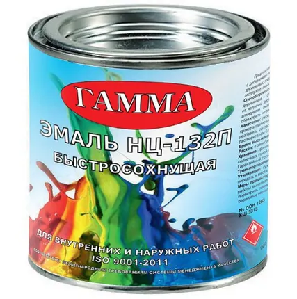 Фото №0 НЦ-132 нитроэмаль черная, тара 1,7 кг