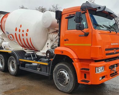 фото Автобетоносмеситель АБС-9 на шасси КамАЗ-6520 (6х4, привод от КОМ)