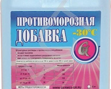фото Противоморозная добавка для бетона "ТЭК" 3 лит.