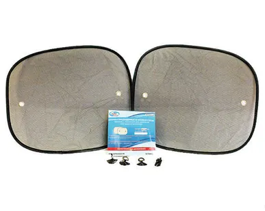 фото Шторка Autovirazh боковая на присосках (черная, 44*36 см., 2 шт.)