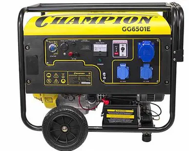 фото Генератор бензиновый Champion GG6501E + блок автоматики ATS (C3512)