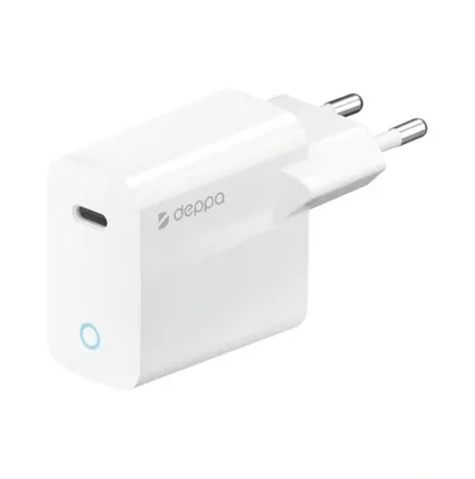 Фото №0 Сетевое зарядное устройство Deppa 20W USB-C 11424 White