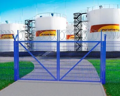 фото Ворота 3D распашные 2000х4500 мм