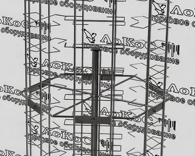 фото Стойка для очков напольная вращающаяся 6-ти сторонняя 120 ячеек