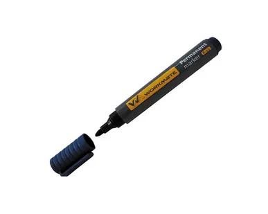 фото Маркер перманентный, пулевидный, наконечник 3,0 мм, цвет синий, 1 шт