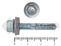 Фото №0 Саморез кровельный, с увеличенным сверлом PT-5 15мм, 5,5х32 К КРЕП-КОМП (2600шт)