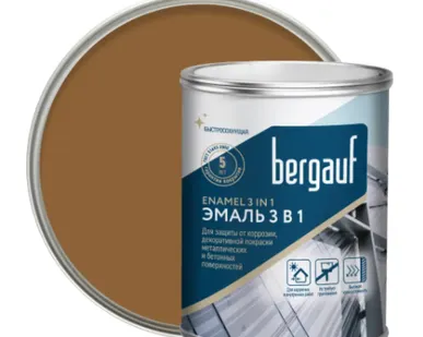 фото Грунт-эмаль 3в1 Bergauf ENAMEL алкидно-уретановая 5 кг