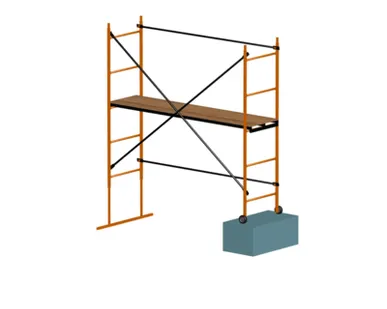 фото Помост строительный телескопический зеленый