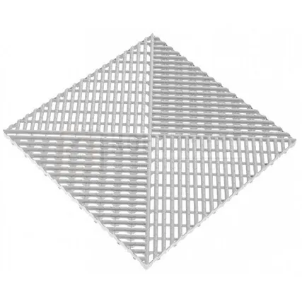 Фото №0 Решетка газонная c обрамлением 400х400х18мм, Белый