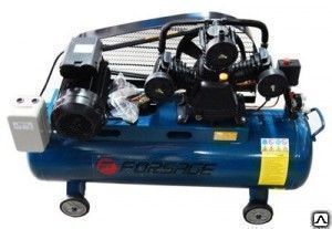 фото Компрессор Forsage TB290-150(220V) 100л 3-х поршневой с ременным приводом