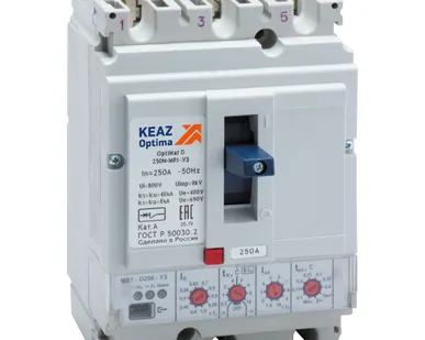 фото Выключатель автоматический 250А 40кА OptiMat D250N MR1 У3 КЭАЗ 137335