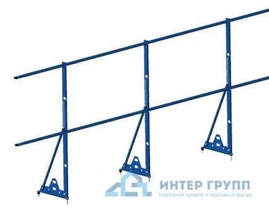 фото Ограждение PROMO ZN 40*20 (овал) H-1200/3,0м (2 трубы) ТУ