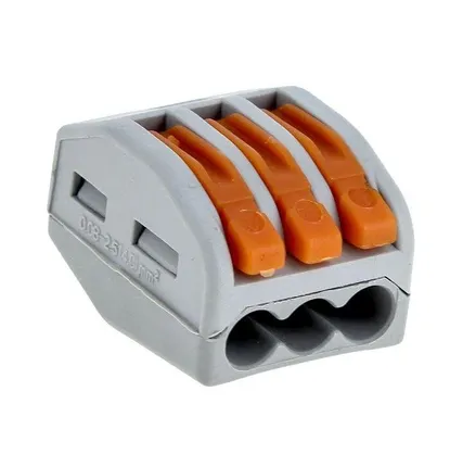 Фото №0 Клемма СМК-413 с рычагом 3 отверстия 0.08-2.5кв.мм (уп.100шт.) PROxima EKF plc-smk-413