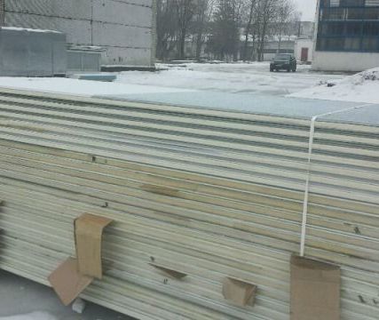Фото №0 Сэндвич панели, наполнение ппу 50 мм, 3,06 м